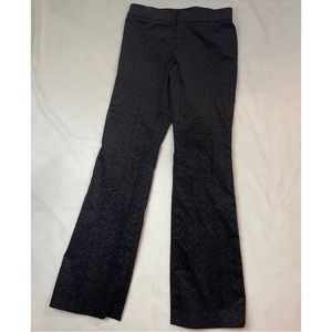 RALPH LAUREN Blush Highlights Black Velvet Straight Leg Pants  Stretch  …